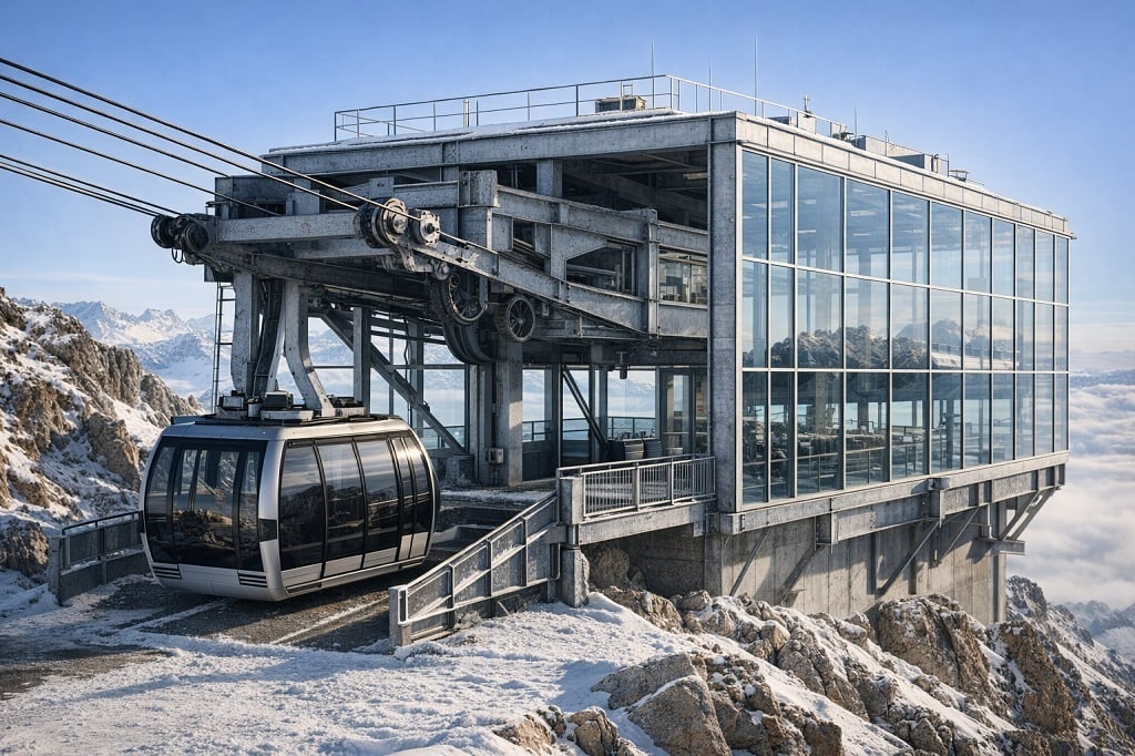 stazione a monte zincata