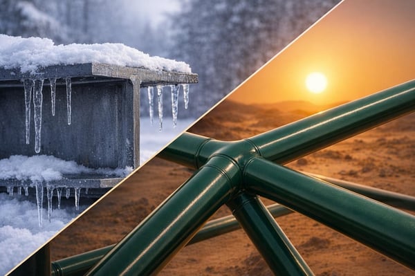 Temperature di esercizio dei trattamenti zincatura e verniciatura